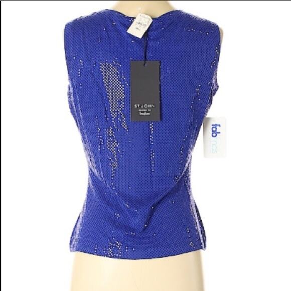 ST.JOHN Neiman Marcus Ocean Blue Shimmer Tank - Picture 2 of 6